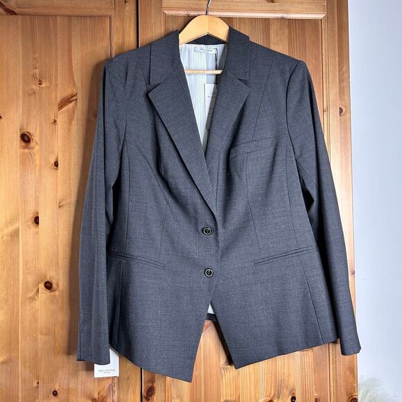 NWT MM Lafleur Hoffman Blazer Wool Gray Women’s 1X Corpcore Professional Career - Picture 4 of 11